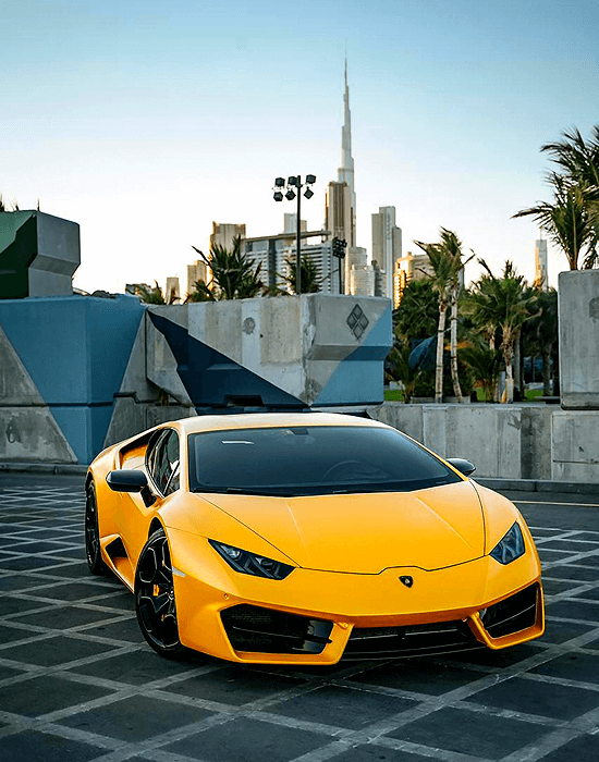 Yellow Aventador